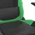 Produktbild 9 för Gamingstol med massage och fotstöd svart och grön konstläder