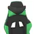 Produktbild 10 för Gamingstol med massage och fotstöd svart och grön konstläder