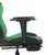 Produktbild 11 för Gamingstol med massage och fotstöd svart och grön konstläder