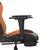 Produktbild 11 för Gamingstol med massage och fotstöd svart och orange konstläder