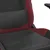 Produktbild 9 för Gamingstol med massage och fotstöd svart och vinröd konstläder