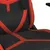 Produktbild 8 för Gamingstol med massage svart och röd konstläder