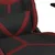 Produktbild 8 för Gamingstol med massage svart och vinröd konstläder