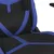 Produktbild 9 för Gamingstol med massage och fotstöd svart och blå konstläder