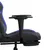 Produktbild 11 för Gamingstol med massage och fotstöd svart och blå konstläder
