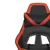 Produktbild 11 för Gamingstol med massage och fotstöd svart och röd konstläder