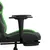 Produktbild 11 för Gamingstol med massage och fotstöd svart och grön konstläder