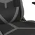 Produktbild 9 för Gamingstol med massage och fotstöd svart och grå konstläder