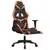 Produktbild 3 för Gamingstol med massage och fotstöd svart och orange konstläder