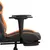 Produktbild 11 för Gamingstol med massage och fotstöd svart och orange konstläder