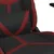 Produktbild 9 för Gamingstol med massage och fotstöd svart och vinröd konstläder