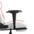 Produktbild 11 för Gamingstol med massage och fotstöd vit och rosa konstläder