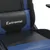 Produktbild 9 för Gamingstol med massage svart och blå konstläder