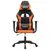 Produktbild 3 för Gamingstol med massage svart och orange konstläder