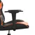Produktbild 12 för Gamingstol med massage svart och orange konstläder