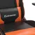 Produktbild 11 för Gamingstol med massage svart och orange konstläder