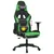 Produktbild 8 för Gamingstol med massage och fotstöd svart och grön konstläder
