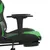 Produktbild 11 för Gamingstol med massage och fotstöd svart och grön konstläder