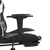 Produktbild 11 för Gamingstol med massage och fotstöd svart och vit konstläder