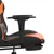 Produktbild 11 för Gamingstol med massage och fotstöd svart och orange konstläder