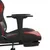Produktbild 11 för Gamingstol med massage och fotstöd svart och vinröd konstläder