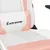 Produktbild 9 för Gamingstol med massage och fotstöd vit och rosa konstläder