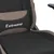 Produktbild 9 för Gamingstol med fotstöd och massage svart och taupe tyg