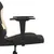 Produktbild 10 för Gamingstol med massage svart och gräddvit tyg