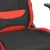 Produktbild 7 för Gamingstol med fotstöd och massage svart och röd tyg