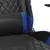 Produktbild 8 för Gamingstol med massage svart och blå konstläder