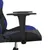 Produktbild 9 för Gamingstol med massage svart och blå konstläder