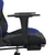 Produktbild 10 för Gamingstol med massage och fotstöd svart och blå konstläder