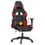 Produktbild 8 för Gamingstol med massage och fotstöd svart och röd konstläder