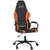 Produktbild 2 för Gamingstol med massage svart och orange konstläder