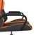 Produktbild 8 för Gamingstol med massage svart och orange konstläder