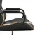 Produktbild 10 för Gamingstol med massage guld och svart konstläder