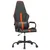 Produktbild 2 för Gamingstol med massage orange och svart konstläder