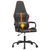 Produktbild 7 för Gamingstol med massage orange och svart konstläder
