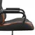 Produktbild 10 för Gamingstol med massage orange och svart konstläder