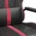 Gamingstol med massage röd och svart konstläder