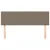 Produktbild 3 för Huvudgavlar 2 st taupe 72x5x78/88 cm tyg