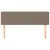 Produktbild 3 för Huvudgavlar 2 st taupe 72x5x78/88 cm tyg