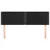 Produktbild 3 för Huvudgavlar 2 st svart 72x5x78/88 cm sammet