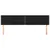 Produktbild 3 för Huvudgavlar 2 st svart 100x5x78/88 cm sammet