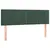 Produktbild 2 för Huvudgavlar 2 st mörkgrön 72x5x78/88 cm sammet