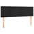 Produktbild 2 för Huvudgavlar 2 st svart 72x5x78/88 cm sammet