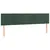 Produktbild 2 för Huvudgavlar 2 st mörkgrön 100x5x78/88 cm sammet