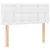 Produktbild 2 för Sänggavel vit 80x5x78/88 cm konstläder