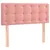 Produktbild 2 för Sänggavel rosa 80x5x78/88 cm sammet