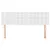 Produktbild 3 för Huvudgavlar 2 st vit 72x5x78/88 cm konstläder